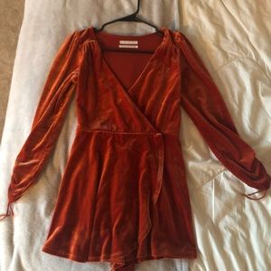 Urban Outfitter Velour Romper